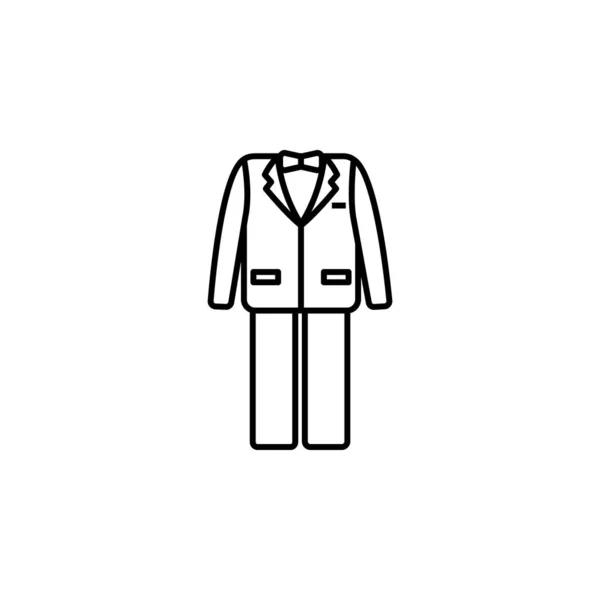 Suit, set line icon. Elements of wedding illustration icons. Signs, symbols can be used for web, logo, mobile app, UI, UX — 스톡 벡터