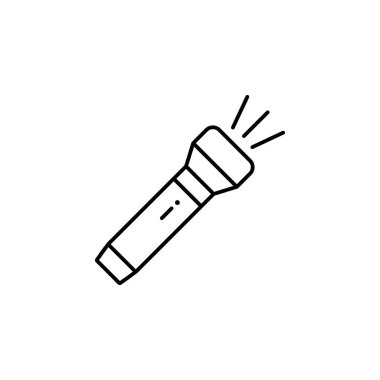 el feneri, ışık, beyaz arkaplanda spot ışığı simgesi