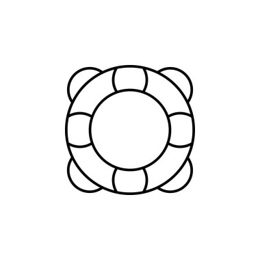 life buoy, lifesaver, safety, help line icon on white background