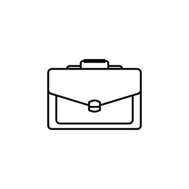brief bag, family line icon on white background