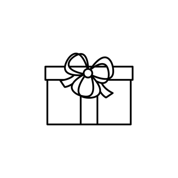 Gift, family line icon on white background — Stock vektor