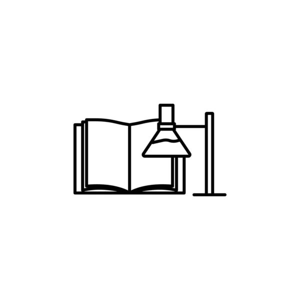 Buch Flaschen Linie Illustration Symbol Auf Weißem Hintergrund Element Der — Stockvektor