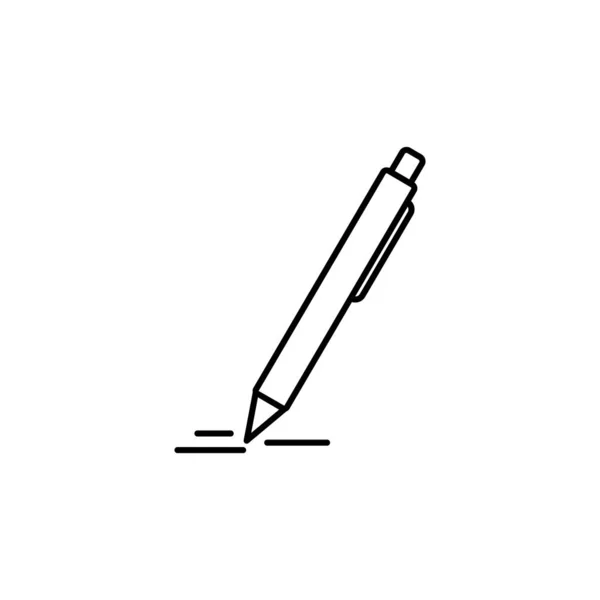 Beyaz Arkaplanda Kalem Satırı Resimleme Simgesi Illüstrasyon Simgeleri Şaretler Semboller — Stok Vektör