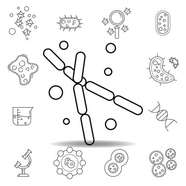 Parazit böcek hastanesi ikonu. Bakteri virüsü ikonlarının elementi. İşaretler simgeleri beyaz arkaplanda web logo mobil uygulaması UI UX için kullanılabilir