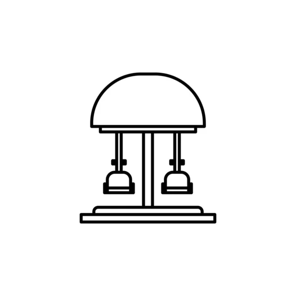 Ікона Лінії Карусель Білому Тлі Знаки Символи Можуть Бути Використані — стоковий вектор