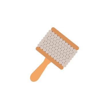 Beyaz arkaplanda Cabasa renk illüstrasyon simgesi. İşaretler ve semboller ağ, logo, mobil uygulama, UI, UX için kullanılabilir