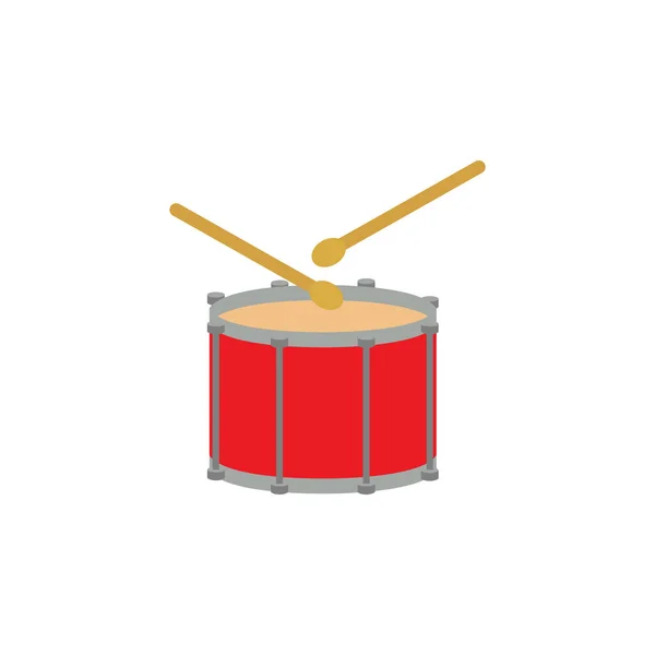 Drum Color Illustration Symbol Auf Weißem Hintergrund Zeichen Und Symbole — Stockvektor