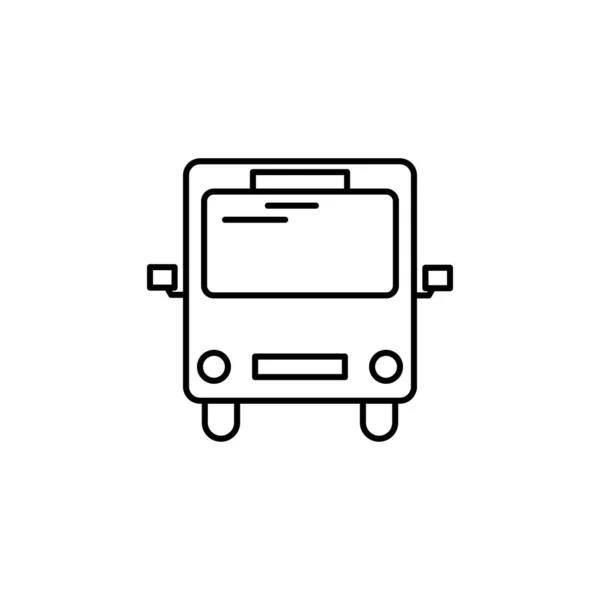 Illustration Der Buslinie Auf Weißem Hintergrund Zeichen Und Symbole Können — Stockvektor