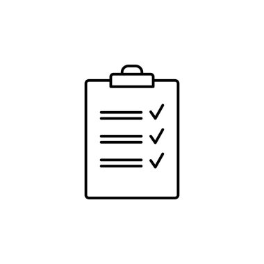 Beyaz arkaplanda pano satırı resimleme simgesi. İşaretler ve semboller ağ, logo, mobil uygulama, UI, UX için kullanılabilir