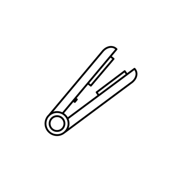 Eisen Für Haaransatz Illustration Symbol Auf Weißem Hintergrund Zeichen Und — Stockvektor