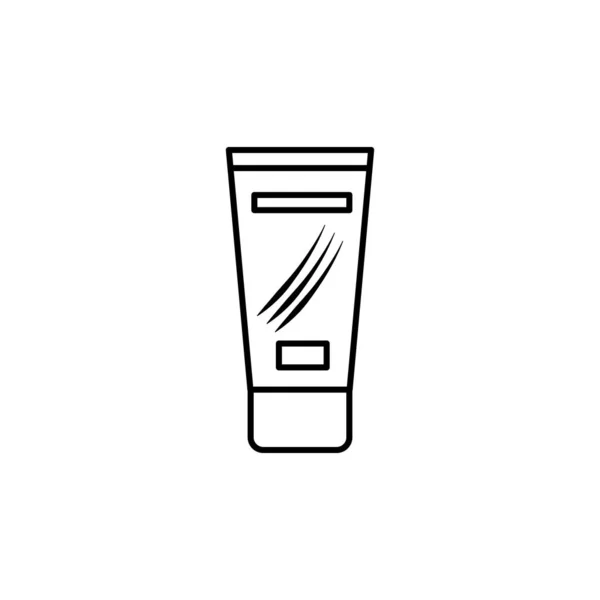 Linea Gel Capelli Icona Illustrazione Sfondo Bianco Segni Simboli Possono — Vettoriale Stock