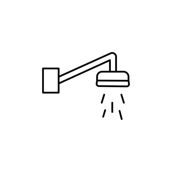 Ikona Salon Fryzjerski Ilustracja Białym Tle Znaki Symbole Mogą Być — Wektor stockowy