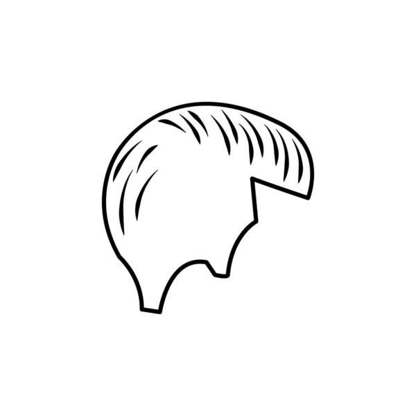 Friseursalon Haaransatz Illustration Symbol Auf Weißem Hintergrund Zeichen Und Symbole — Stockvektor