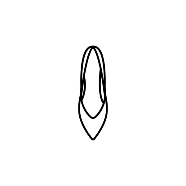 Ікона Лінії Взуття Білому Тлі Знаки Символи Можуть Бути Використані — стоковий вектор