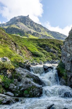 Bieler Hoehe, Montafon Silvretta 'da göl ile birlikte Avustralya Alplerinde.