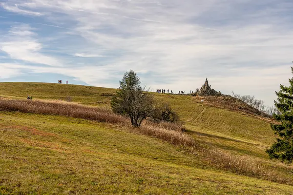 Medows en wasserkuppe pico meseta en roen, hesse germany — Foto de Stock