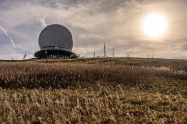 wasserkuppe tepesindeki medows, Rhoen 'deki plato, hesse Almanya