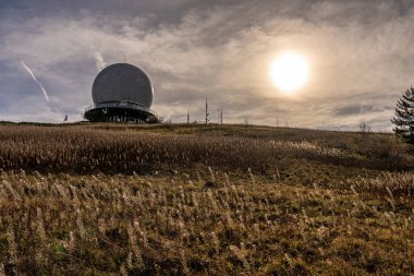 wasserkuppe tepesindeki medows, Rhoen 'deki plato, hesse Almanya