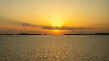 Akdeniz 'de Malta' da gün batımı