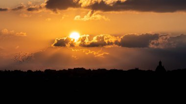 Malta Adası 'ndaki Valetta' nın eski şehir merkezi manzarası