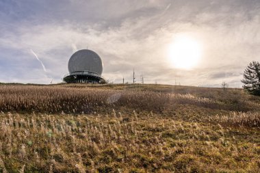 wasserkuppe tepesindeki medows, Rhoen 'deki plato, hesse Almanya