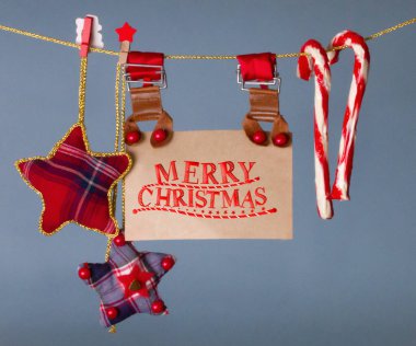 Tebrik kartı Mutlu Noeller bayram havası