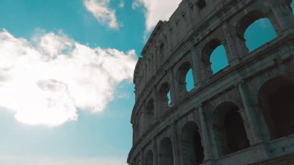 Łuk Słynnego Koloseum Rzymie Włochy — Wideo stockowe