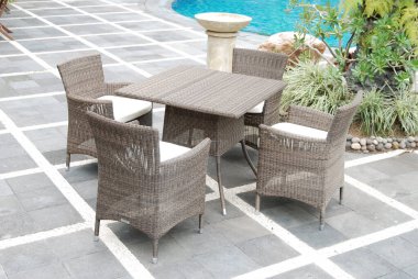 Sanatsal Etnik Klas Modern Şık Ev İçi Lüks Ev İçi ve Açık Bahçe Park Mobilya Masası Mobilya Kabine Aksesuarları Rattan Plastik Wicker veya Otel ve Ev için Tahta Malzemeler