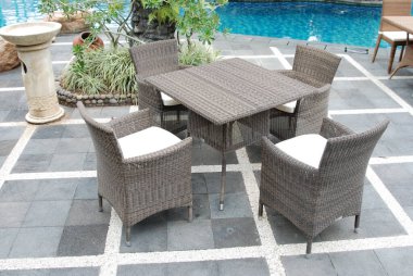 Sanatsal Etnik Klas Modern Şık Ev İçi Lüks Ev İçi ve Açık Bahçe Park Mobilya Masası Mobilya Kabine Aksesuarları Rattan Plastik Wicker veya Otel ve Ev için Tahta Malzemeler