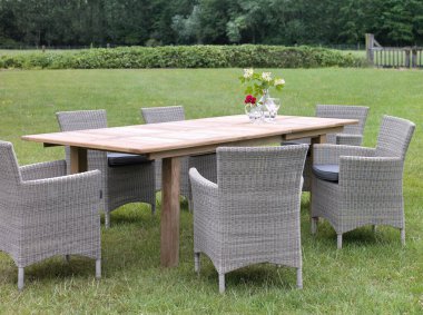 Sanatsal Etnik Klas Modern Şık Ev İçi Lüks Ev İçi ve Açık Bahçe Park Mobilya Masası Mobilya Kabine Aksesuarları Rattan Plastik Wicker veya Otel ve Ev için Tahta Malzemeler