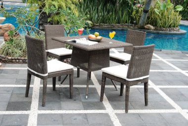 Sanatsal Etnik Klas Modern Şık Ev İçi Lüks Ev İçi ve Açık Bahçe Park Mobilya Masası Mobilya Kabine Aksesuarları Rattan Plastik Wicker veya Otel ve Ev için Tahta Malzemeler