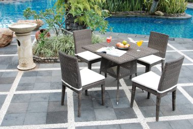 Sanatsal Etnik Klas Modern Şık Ev İçi Lüks Ev İçi ve Açık Bahçe Park Mobilya Masası Mobilya Kabine Aksesuarları Rattan Plastik Wicker veya Otel ve Ev için Tahta Malzemeler