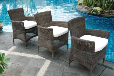 Sanatsal Etnik Klas Modern Şık Ev İçi Lüks Ev İçi ve Açık Bahçe Park Mobilya Masası Mobilya Kabine Aksesuarları Rattan Plastik Wicker veya Otel ve Ev için Tahta Malzemeler