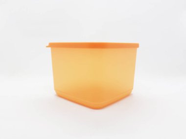 Renkli Sanatsal Modern Plastik Yiyecek Konteynırları Mutfak Atıştırmalıkları ya da Baharat Depolama Aletleri Beyazlar Arkaplanında