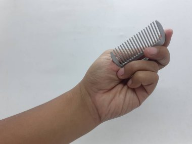 Beyaz İzole Arkaplanda Kadın İçin Etnik Renkli Geleneksel Kozmetik Cep Aynası