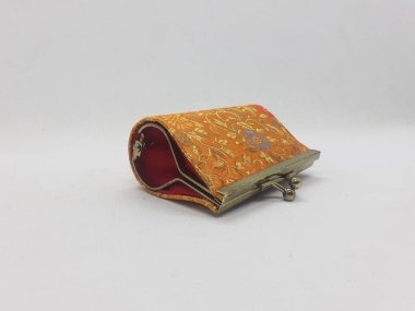 Güzel Modern Renkli Kadın Cüzdanı Beyaz İzole Arkaplanda