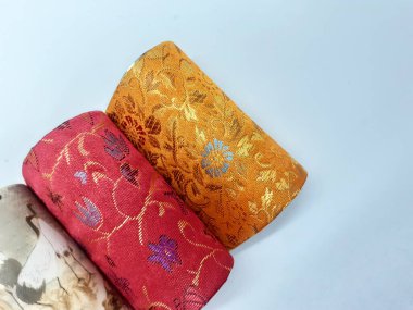 Güzel Modern Renkli Kadın Cüzdanı Beyaz İzole Arkaplanda