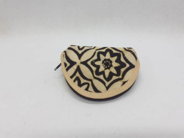 Güzel Modern Renkli Kadın Cüzdanı Beyaz İzole Arkaplanda