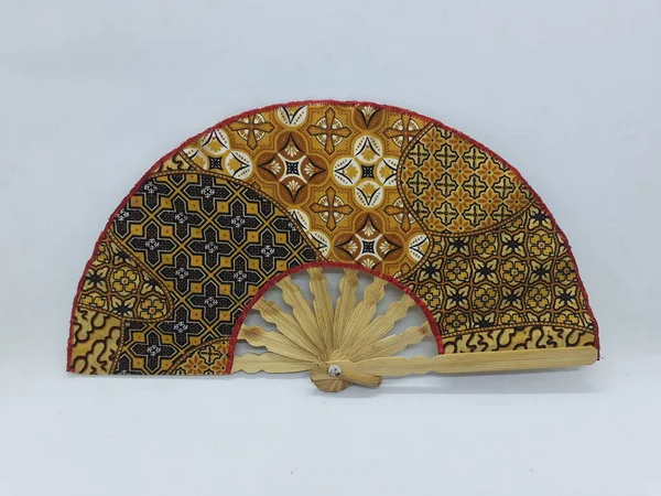 Dobramento Seda Bambu Madeira Chinês Estilo Vintage Retro Handmade Colorido — Fotografia de Stock
