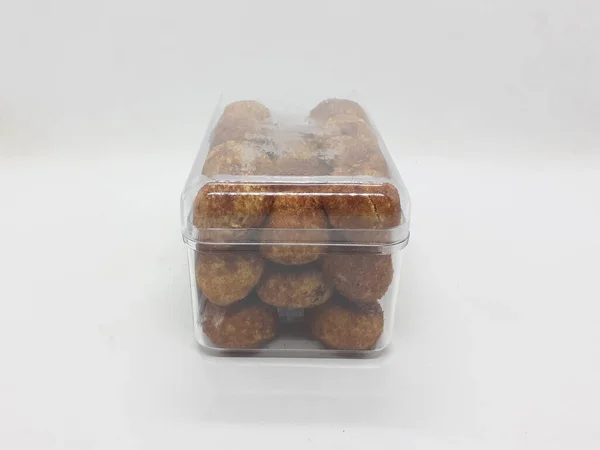 Lahodné Pěkné Barevné Ručně Vyráběné Cookies Různými Průsvitnými Skleněnými Plastovými — Stock fotografie