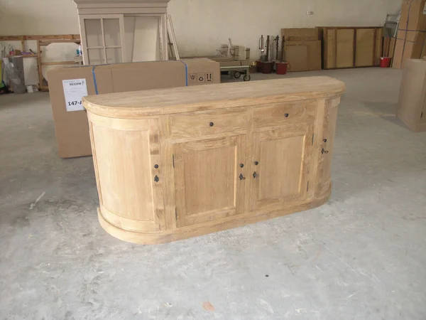 Klasyczne Nowoczesne Luksusowe Meble Drewniane Przechowywania Wnętrz Domowych Meble Fabryce — Zdjęcie stockowe