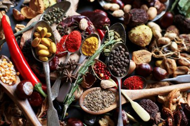 Baharatlı yemek arkaplanı