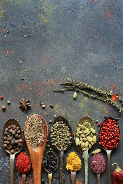 Food background with spices