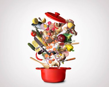 Büyük kırmızı Pot