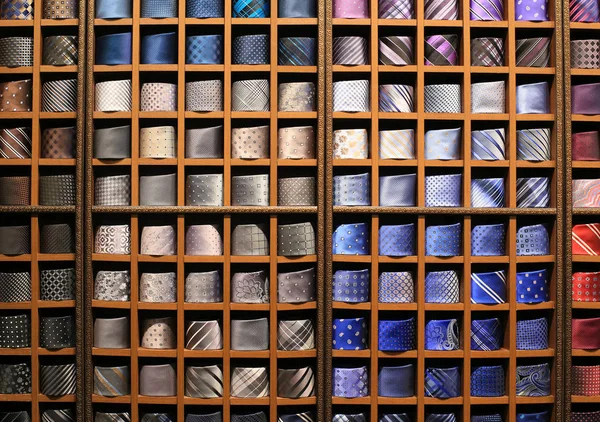 Große Auswahl an Krawatten — Stockfoto