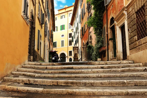 Strada romana al mattino — Foto Stock