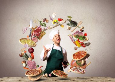 Pizza farklı tatlar ile 