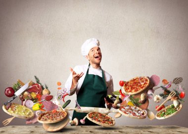 Pizza farklı tatlar ile 