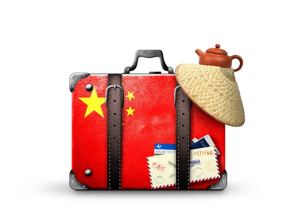 중국, 빈티지 가방 — 스톡 사진