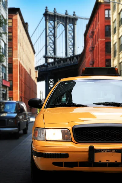 Taxi, retro car yellow color — Stock Photo, Image